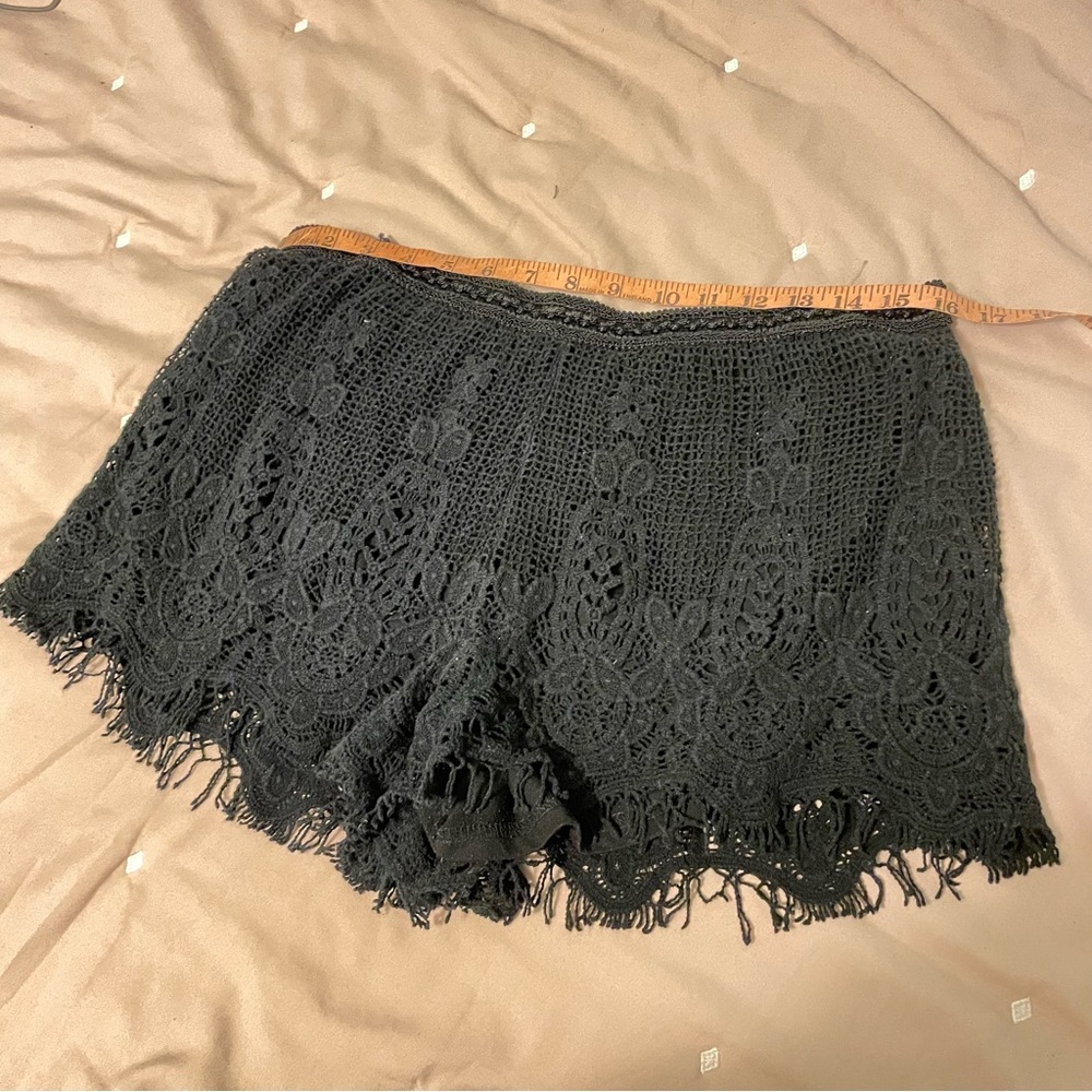 Mossimo Crochet Overlay Elastic Waist Shorts sz XXL - Picture 4 of 5
